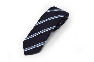 Andrew's Ties - Cravatta Fondo blu azzurro jacquard riga - blue light blue background striped jacquard tie BA003