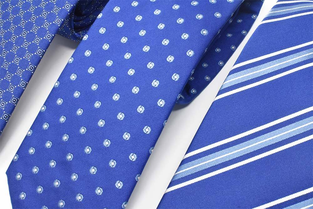 Andrew's Ties - cravatte jacquard sfondo blu elettrico - dettaglio - detail