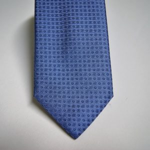 Cravatta – Jacquard ¬– Fondo Azzurro – Disegno Classico - COD.N040 – seta 100% - made in Italy 2