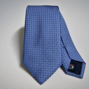 Jacquard Ties – Light Blue background – Classic design - COD.N040 – 100% silk – made in Italy