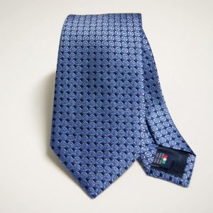 Jacquard Ties – Light Blue background – Classic design - COD.N041 – 100% silk – made in Italy
