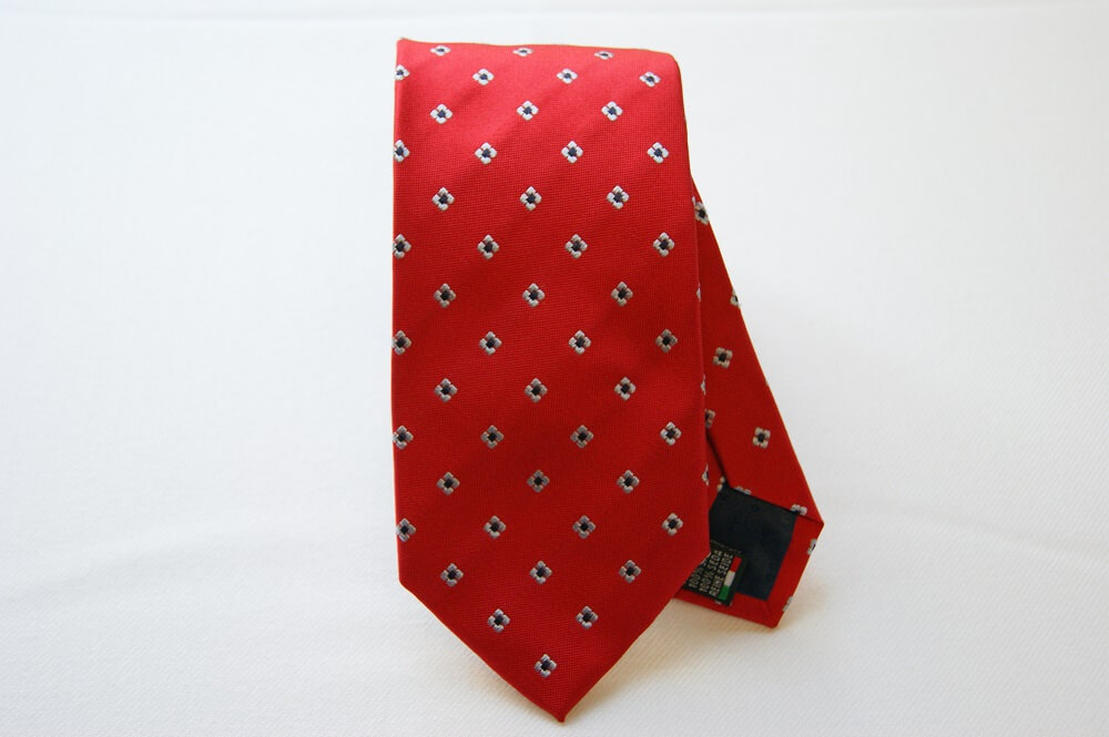 Jacquard Ties color story red silk 100% classic design COD.N035 - A&D Ties