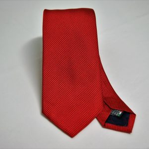 Cravatte Jacquard - color story rosso - disegno micro - COD.N036 - seta 100%