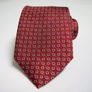 Twill ties - printed silk - classic designs - bordeaux background - COD.N070 - 100% SILK - made in Italy
