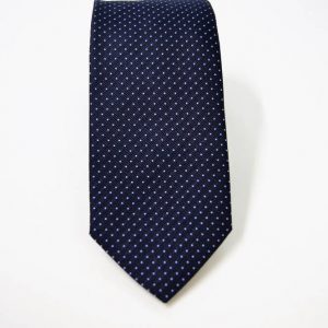 Cravatta Jacquard – punta spillo – blu azzurro – COD.N072 – seta 100% - made in Italy 2