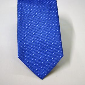 : Cravatta Jacquard – punta spillo – azzurro bianco – COD.N076 – seta 100% - made in Italy 2