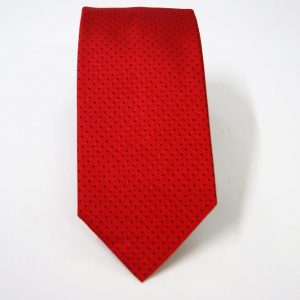 Cravatta Jacquard – punta spillo – rosso blu – COD.N078 – seta 100% - made in Italy 2