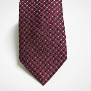 Cravatta – Jacquard cm.7 ¬– Fondo Bordaux – Disegno Classico - COD.ST022 – seta 100% - made in Italy 2