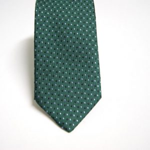 Cravatta – Jacquard cm.7 ¬– Fondo Verde – Disegno Classico - COD.ST013 – seta 100% - made in Italy 2
