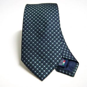 Cravatta – Jacquard cm.7 ¬– Fondo Verde – Disegno Classico - COD.ST014 – seta 100% - made in Italy