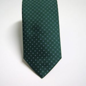 Cravatta – Jacquard cm.7 ¬– Fondo Verde – Disegno Classico - COD.ST015 – seta 100% - made in Italy 2