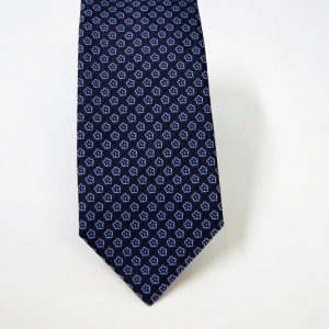 Cravatta Jacquard – cm.7 – blu azzurro – COD.ST003 – seta 100% - made in Italy 2
