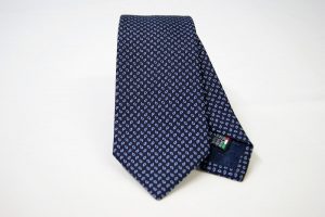 Cravatta Jacquard – cm.7 – blu azzurro – COD.ST005 – seta 100% - made in Italy