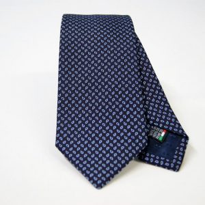 Jacquard ties – cm.7 – blue light blue – COD.ST005 – 100% silk – made in Italy