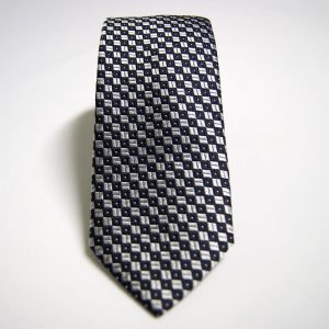 Cravatta – Jacquard cm.7 ¬– Fondo Blu – Disegno Classico - COD.ST007 – seta 100% - made in Italy