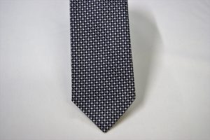 Jacquard ties – cm.7 – blue white – COD.ST009 – 100% silk – made in Italy 2