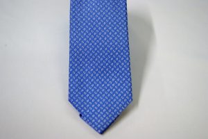 Cravatta Jacquard – cm.7 – azzurro bianco – COD.ST011 – seta 100% - made in Italy 2