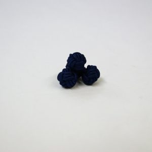 Tie Set Jacquard Pochette - Cotton Cufflinks - blue background - COD.SET001 - 100% silk - made in Italy 2