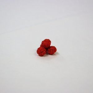 Tie Set Jacquard Pochette - Cotton Cufflinks – red background - COD.SET006 - 100% silk - made in Italy 2
