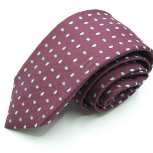 Jacquard - Sevenfold ties – bordeaux background – COD.7P013 - 100% silk - made in Italy