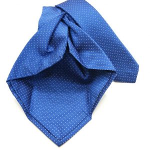 Cravatta-Settepieghe-Fondo Blu Elettrico -Disegno Classico -Made in Italy-Seta 100%-COD.7P009 2