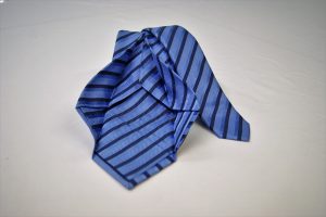 Cravatta Settepieghe - Jacquard – fondo azzurro – COD.7P005 – seta 100% - made in Italy 2