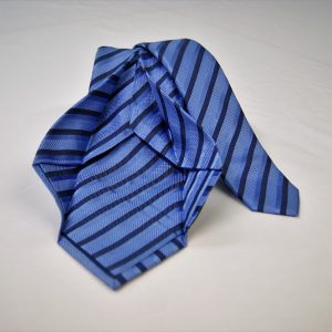 Cravatta Settepieghe - Jacquard – fondo azzurro – COD.7P005 – seta 100% - made in Italy 2