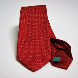 Jacquard - Sevenfold ties – red background – COD.7P018 - 100% silk - made in Italy