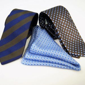 Gift box - ties and pochette - classic designs - COD.BOX2001 - 100% silk - made in Italy 2