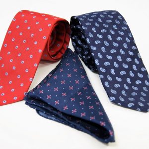 Gift box - ties and pochette - classic designs - COD.BOX2016 - 100% silk - made in Italy 2