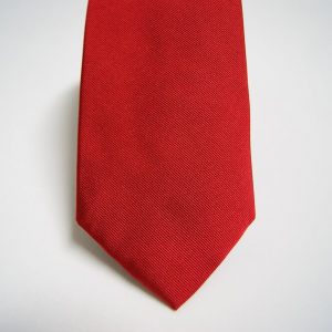 Jacquard ties cm.7 – Red – unicolor - COD.N7003 - 100% silk - made in Italy 2