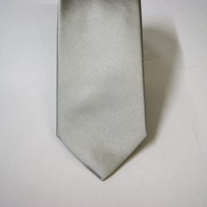 Jacquard ties – light gray – satin unicolor - COD.N108 - 100% silk - made in Italy 2