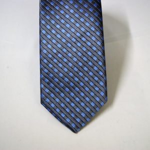 Jacquard ties – Classic design – Dark Gray – COD.N119 – 100% silk – made in Italy 2