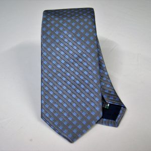 Jacquard ties – Classic design – Dark Gray – COD.N119 – 100% silk – made in Italy