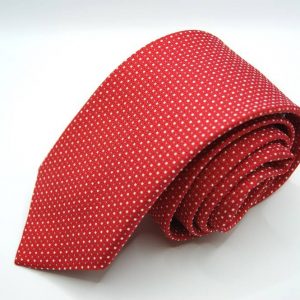 Extra-Long-Ties-Red-Classic-Design-Made in Italy-Silk 100%-COD.CRX035