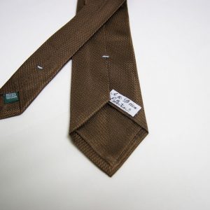 Cravatta – Jacquard - Collection ¬– Fondo Marrone - COD.023-NC – seta 100% - made in Italy 2