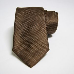 Cravatta – Jacquard - Collection ¬– Fondo Marrone - COD.023-NC – seta 100% - made in Italy