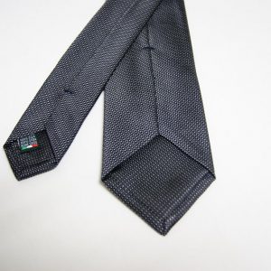 Cravatta – Jacquard - Collection ¬– Fondo Grigio scuro - COD.022-NR – seta 100% - made in Italy 2
