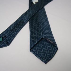 Sevenfold ties – Twill – printed - Blue background – Classic design - COD.T7P016 – 100% silk – made in Italy 2