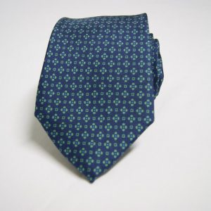 Sevenfold ties – Twill – printed - Blue background – Classic design - COD.T7P016 – 100% silk – made in Italy