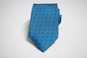 Sevenfold ties – Twill – printed – Green background – Classic design - COD.T7P024 – 100% silk – made in Italy