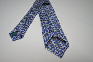 Cravatta – Settepieghe - Twill ¬– Fondo Bianco – Disegno classico - COD.T7P025 – seta 100% - made in Italy 2