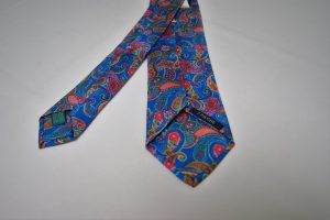 Sevenfold ties – Twill – printed – Avion background – Cashmere design - COD.T7P027 – 100% silk – made in Italy 2