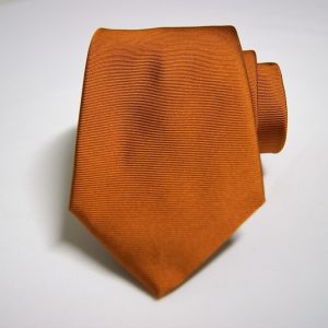 Jacquard ties - color story rust - Unicolor - COD.N135 - silk 100% - Made in Italy