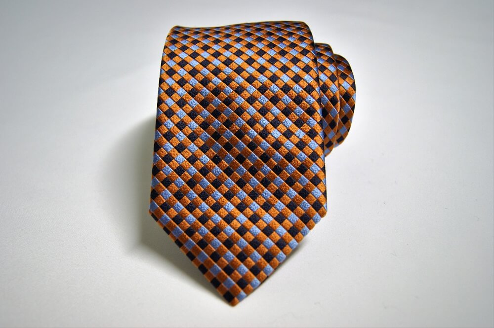 Jacquard ties Color story Rust classic design 100% silk COD.N131 - A&D Ties