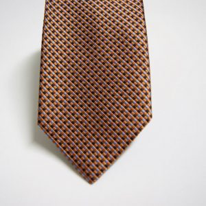 Jacquard ties - color story rust - classic design - COD.N132 - silk 100% - Made in Italy 2