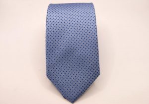 Cravatta – Jacquard ¬– Fondo Azzurro – Disegno Classico - COD.N127 – seta 100% - made in Italy 2