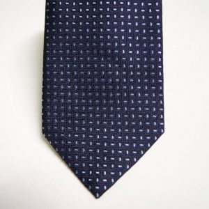 Cravatta – Jacquard ¬– Disegno classico – Blu/Azzurro - COD.N153 – seta 100% - made in Italy 2