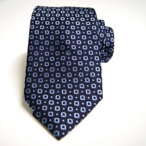 Cravatta – Jacquard ¬– Disegno classico – Blu/Azzurro - COD.N150 – seta 100% - made in Italy