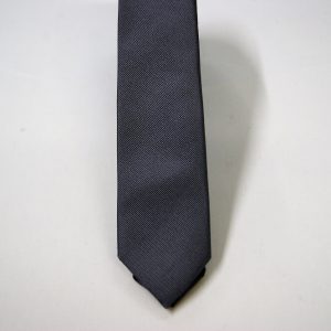 Jacquard ties cm.4,5 – gray – unicolor - COD.N5008 - 100% silk - made in Italy 2